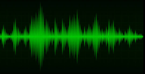 green sound wave